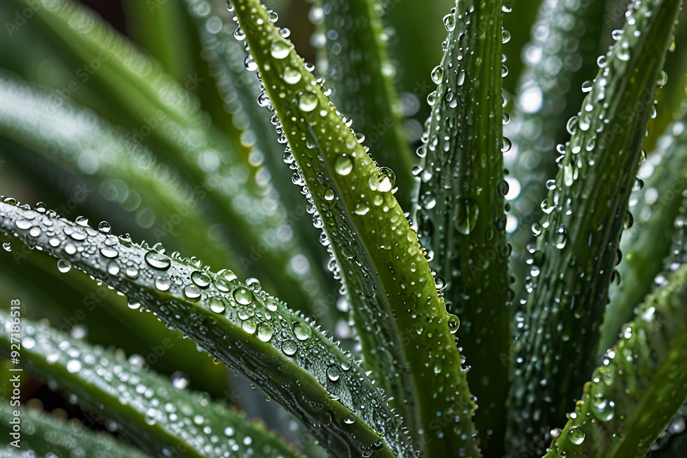Water drops on a grass Water drops on a grass