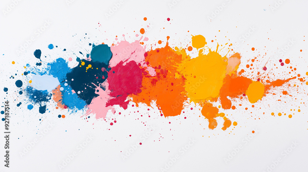 Fototapeta premium background splash de cores, paint, diverse colors, vivid.