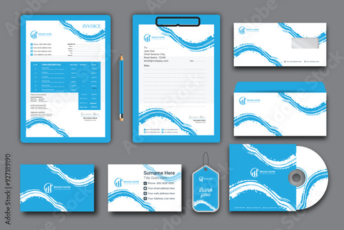A collection of business card and stationery desing