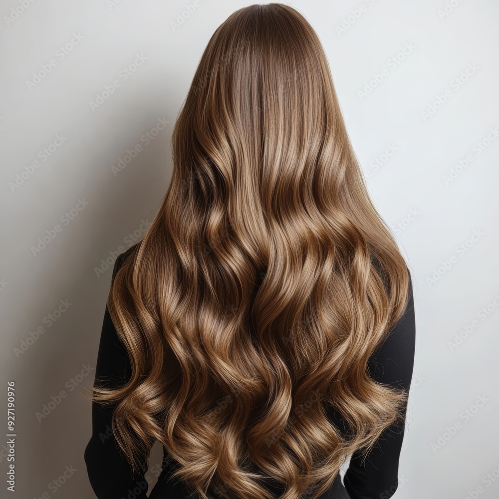 Woman with Beautiful Cascading Hair Woman with Beautiful Cascading Hair