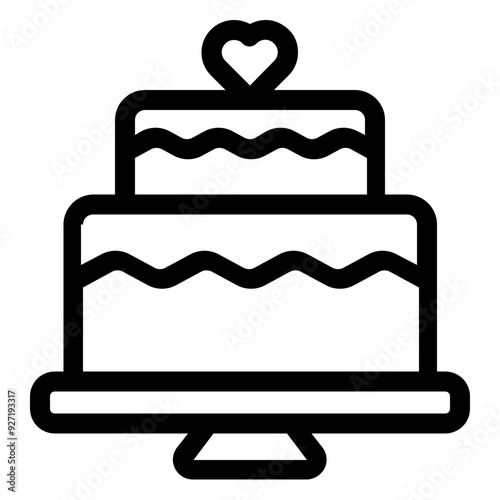 wedding cake icon