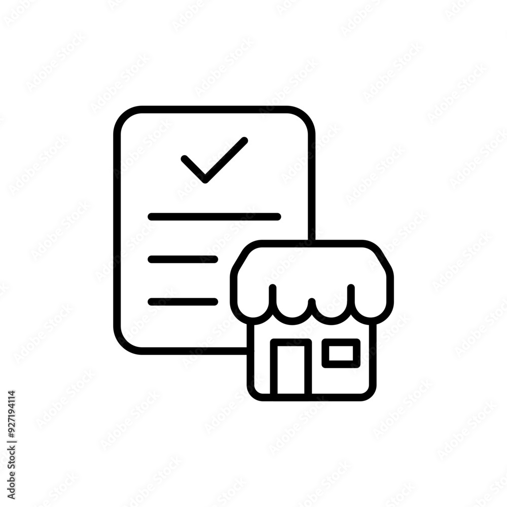 Franchise document outline icons, minimalist vector illustration ,simple transparent graphic element .Isolated on white background Franchise document outline icons, minimalist vector illustration ,simple transparent graphic element .Isolated on white background