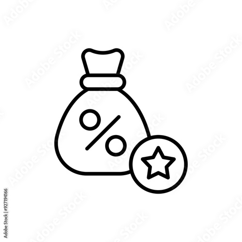 Franchise tax outline icons, minimalist vector illustration ,simple transparent graphic element .Isolated on white background