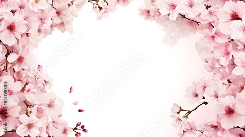 Wallpaper Mural Cherry Blossom Frame Background Torontodigital.ca