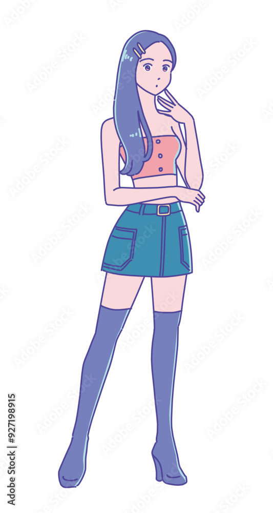 K-pop風の女の子 K-pop風の女の子