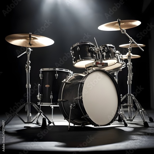 drum kit on stage