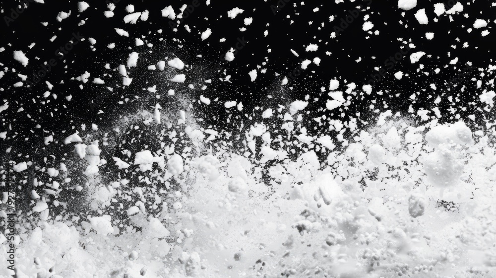 Abstract black and white snow texture on black background for overlay – high-contrast snowfall effect ideal for design projects, textures, and artistic backgrounds Abstract black and white snow texture on black background for overlay – high-contrast snowfall effect ideal for design projects, textures, and artistic backgrounds