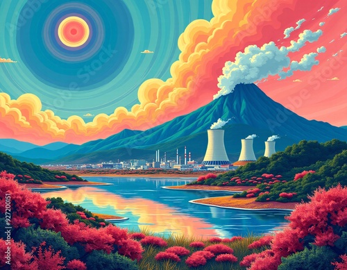 nuclear power plant landscape