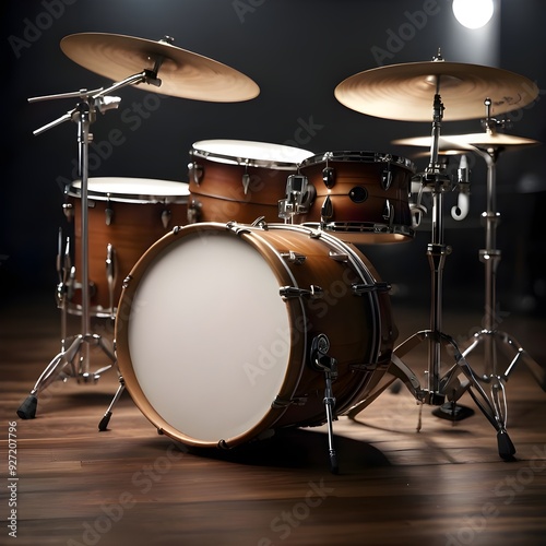 drum kit on stage