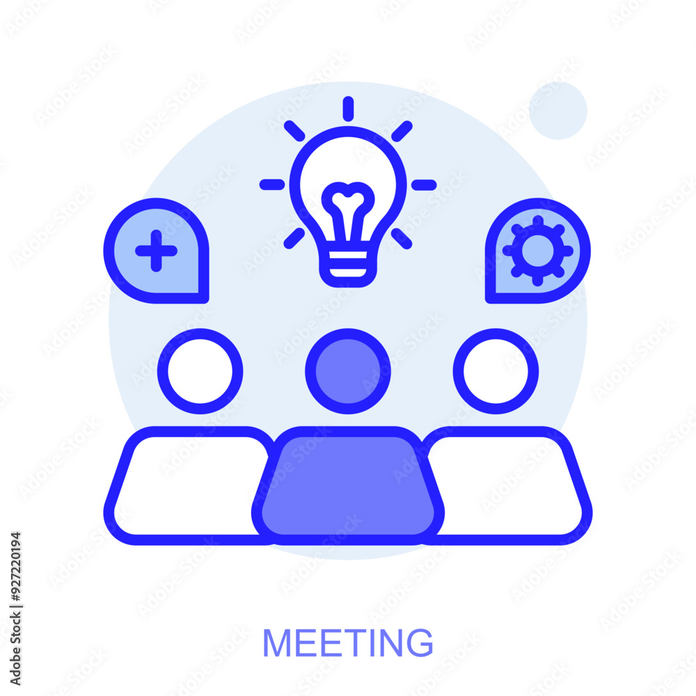 Symbol of a meeting. Vector illustration Symbol of a meeting. Vector illustration