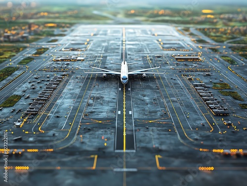 Conceptual design of an airport s taxiway system, with a focus on the patterned assembly of runways and access routes Infrastructure Pattern Assembly, Taxiway system photo