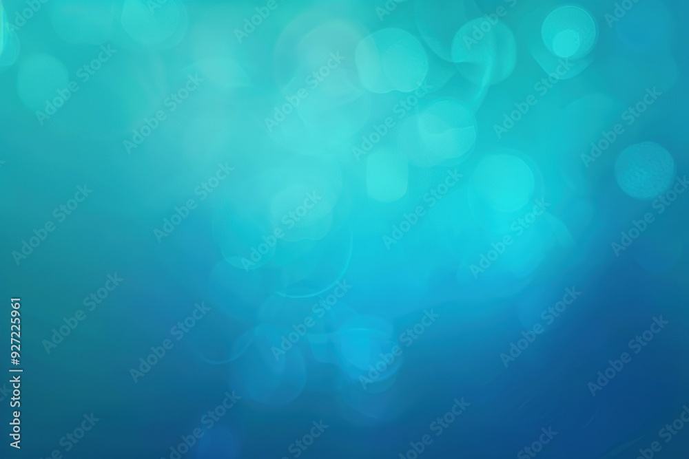 Abstract blue background with soft bokeh lights and gradient effects