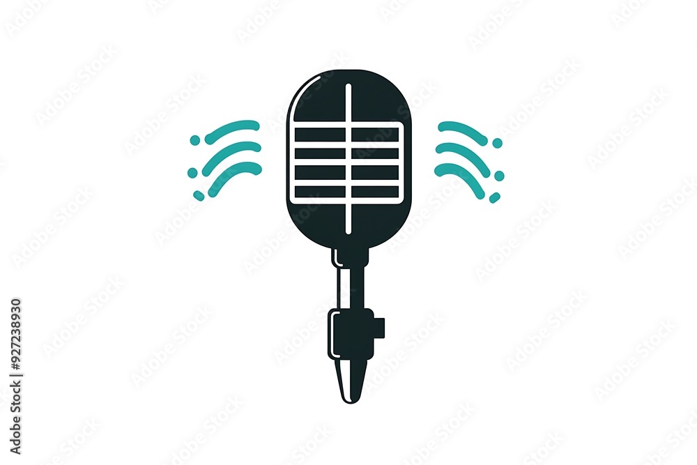 World Radio Day. Retro microphone on Karaoke. World Radio Day. Retro microphone on Karaoke.