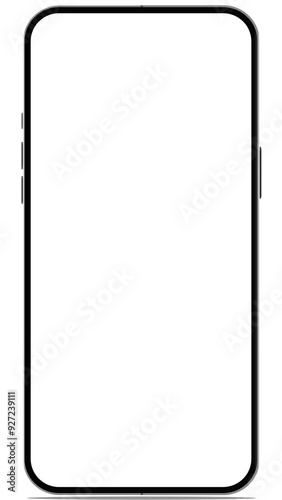 Cuadro en lienzo Mobile Mockup, Mobile Frame, Phone Frame, Smartphone Mock-up, iPhone Frame, iPho