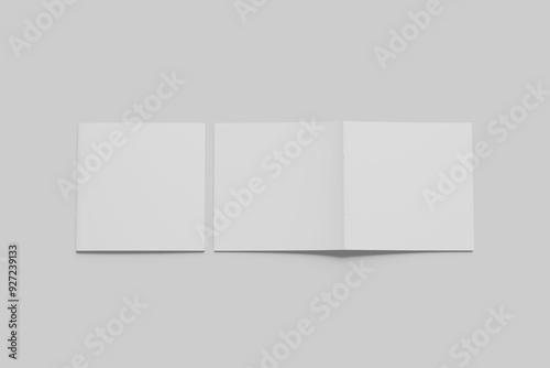 Square Magazine Blank Mockup