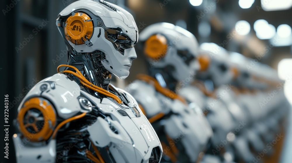 Futuristic Robots in Renewable Energy Equipment Manufacturing Futuristic Robots in Renewable Energy Equipment Manufacturing