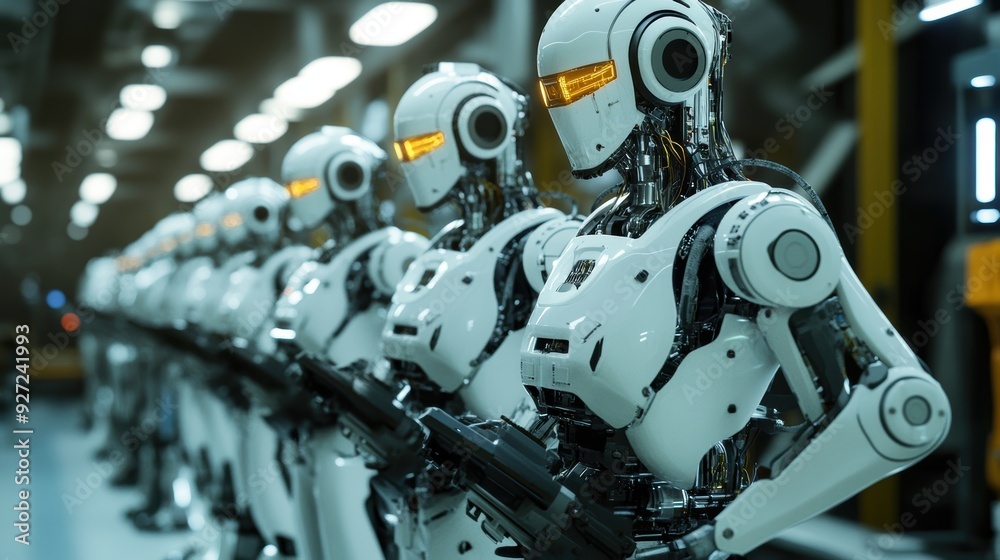 Synchronized Robots: Collaborative Efficiency in Modern Factory Setting