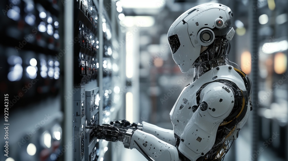 Efficient Robot Manager Overseeing Fully Automated Factory Operations Efficient Robot Manager Overseeing Fully Automated Factory Operations