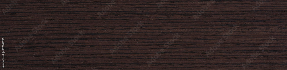 Naklejka premium Midnight espresso wenge veneer captivates with its linear texture, blending tones of dark chocolate and deep auburn