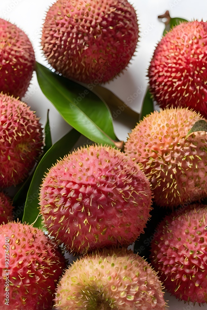 Lychee Fruit Still Life Minimalist Avatar on a White Background
