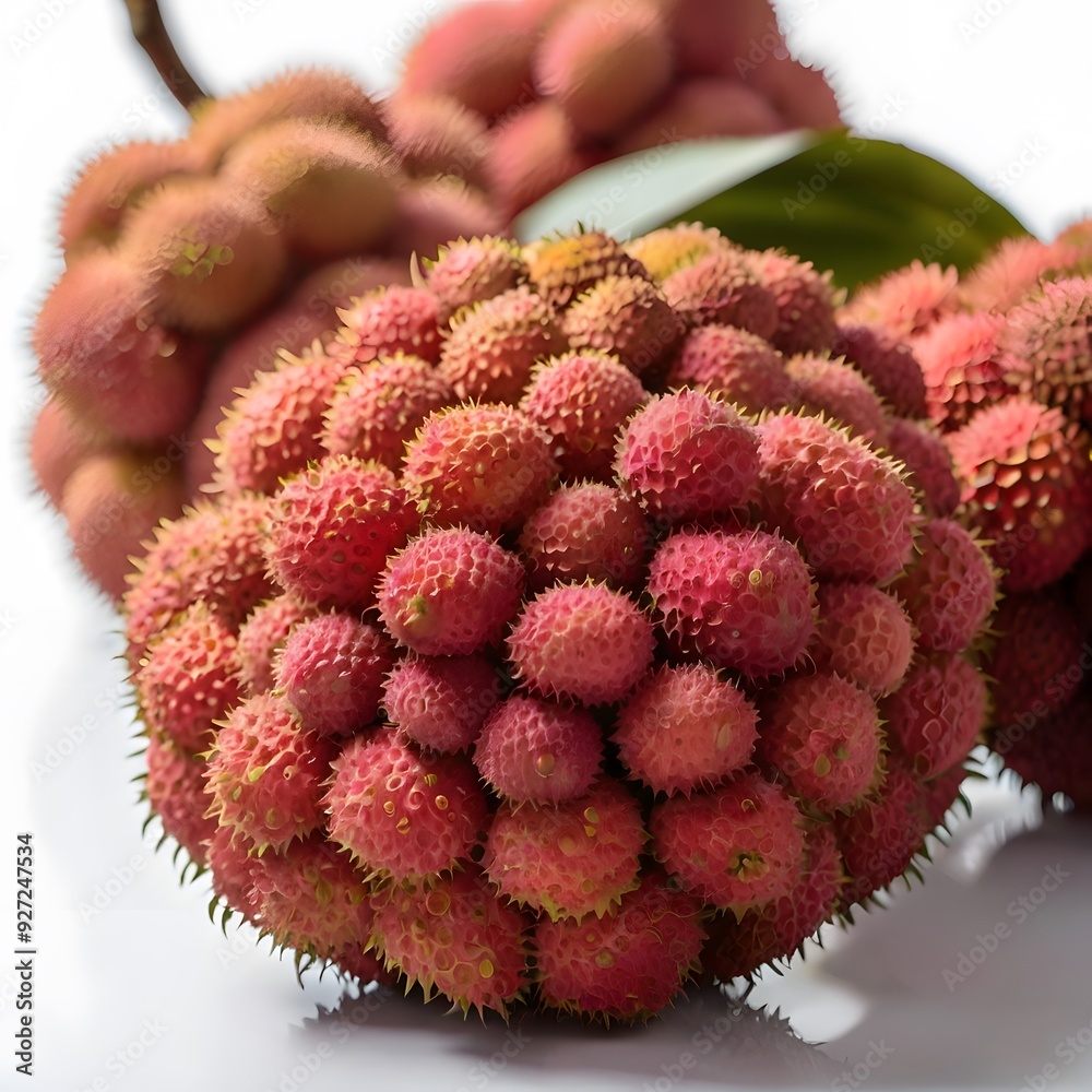Lychee Fruit Still Life Minimalist Avatar on a White Background Lychee Fruit Still Life Minimalist Avatar on a White Background