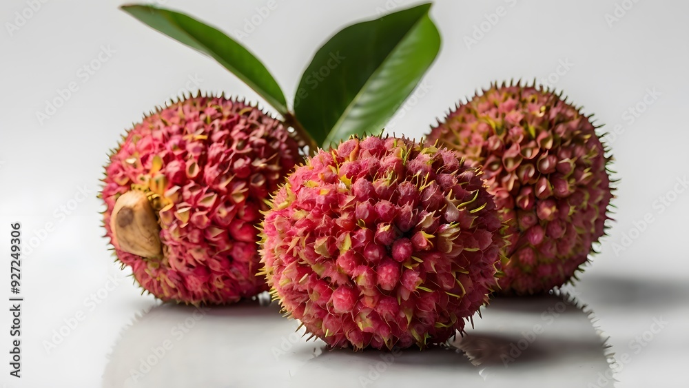 Lychee Fruit Still Life Minimalist Avatar on a White Background Lychee Fruit Still Life Minimalist Avatar on a White Background