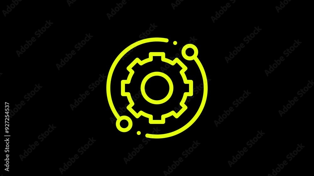 Hand Drawn Animated Configuration Icon in Green Screen industrial machine cog rotation animation element alpha Hand Drawn Animated Configuration Icon in Green Screen industrial machine cog rotation animation element alpha