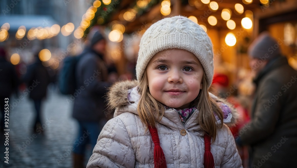 Little girl at Christmas market Little girl at Christmas market