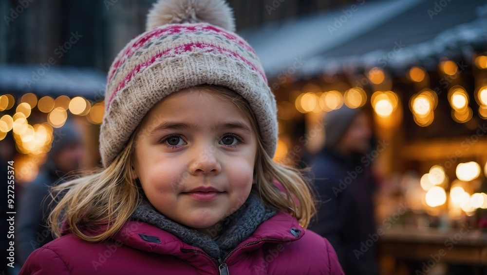 Little girl at Christmas market Little girl at Christmas market