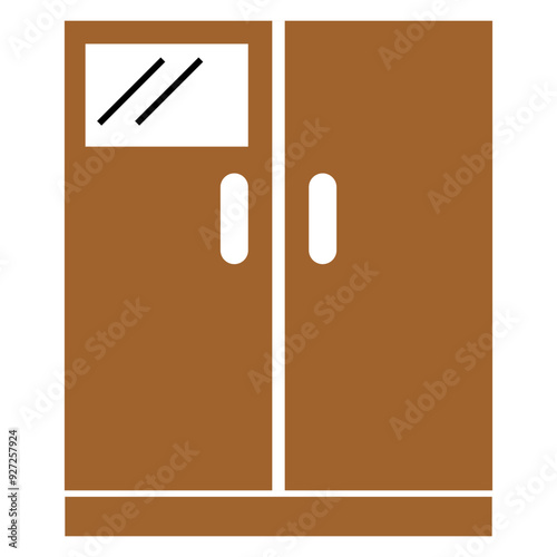 illustration of a wardrobe