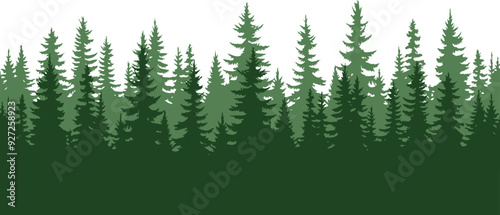 natural forest trees wood green black icon beautiful.