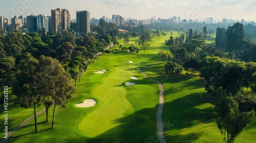 Park in Lima, Peru and golf