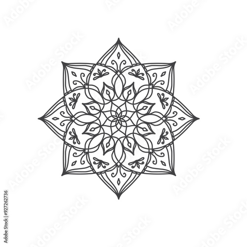 Mandalas for coloring book. Decorative round ornaments. Vintage decorative elements. Oriental pattern, vector illustration. mandala for Henna, Mehndi, tattoo, decoration.