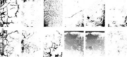 Grunge Urban Backgrounds set.Texture Vector.Dust Overlay Distress Grain ,Simply Place illustration over any Object to Create grungy Effect .abstract,splattered , dirty, texture for your design. 