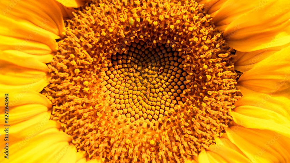 Sunflower natural background. Sunflower blooming. Close up of sunflower. Selective focus. Sunflower natural background. Sunflower blooming. Close up of sunflower. Selective focus.