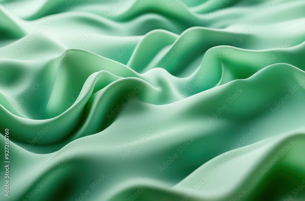 background of green waves, a smooth gradient, with a strong sense of light and shadow background of green waves, a smooth gradient, with a strong sense of light and shadow