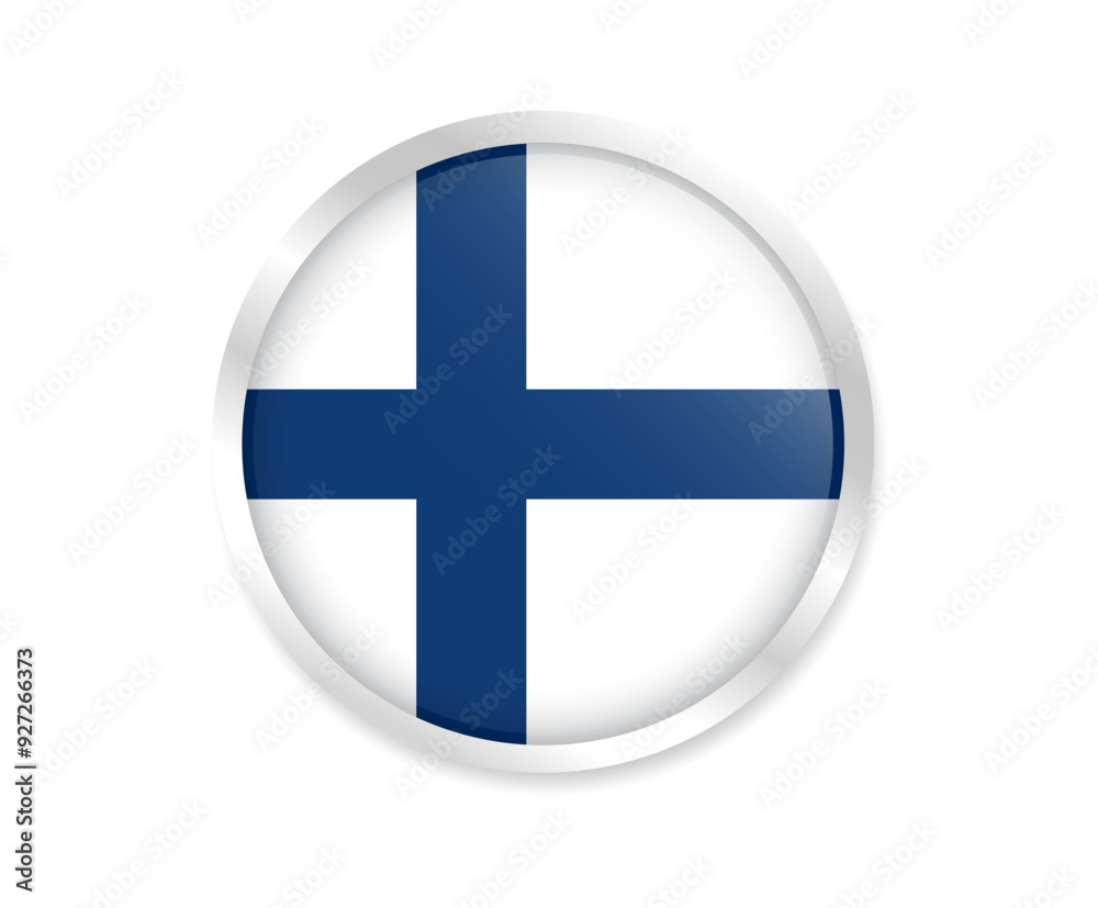 Flag of Finland. Round flag. Flag icon. Circle flag icon logo vector illustration EPS Flag of Finland. Round flag. Flag icon. Circle flag icon logo vector illustration EPS