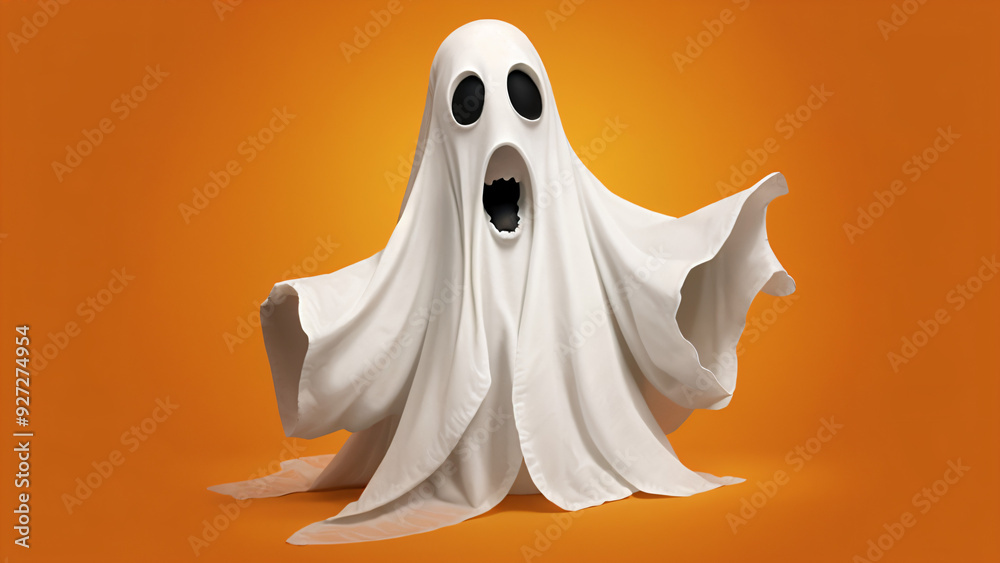 a ghost in white robe a ghost in white robe