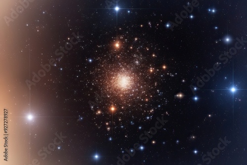 High-Definition 3D Digital Rendering of Star Clusters in the Vastness of Space