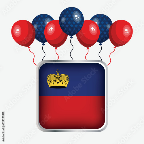 Liechtenstein Flag Independence Day Celebration