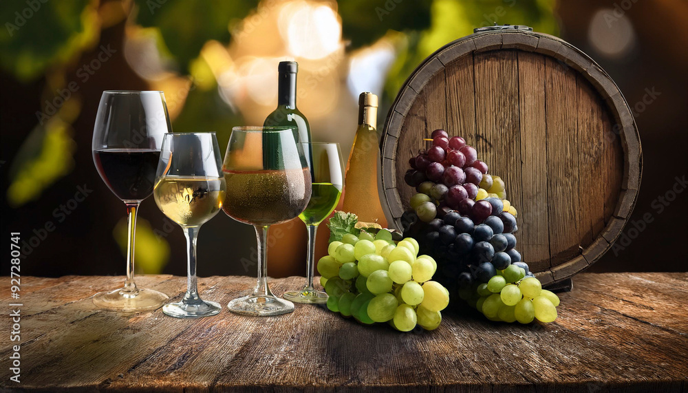 Obraz premium Valuable wines produced from quality and natural grapes
