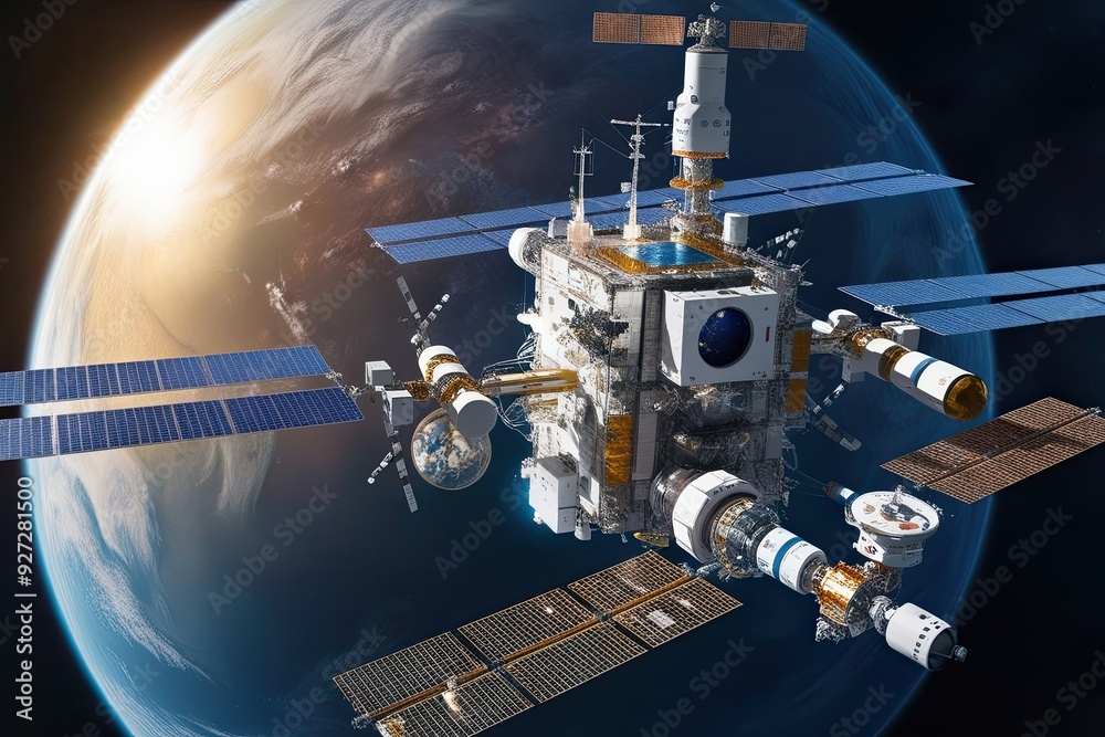 Exquisite 3D Depiction of Global Cooperation and Space Laboratories in Orbit with Exceptional Detail Exquisite 3D Depiction of Global Cooperation and Space Laboratories in Orbit with Exceptional Detail