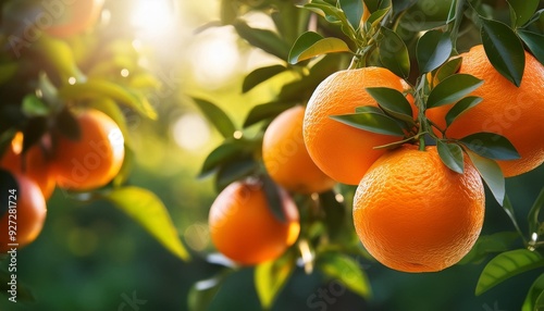 Oranges on the Tree: A Burst of Freshness