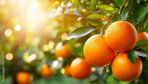 Oranges on the Tree: A Burst of Freshness