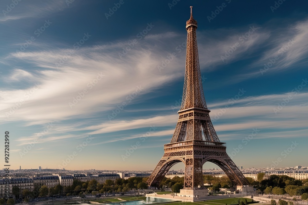 Innovative Futuristic Design of the Eiffel Tower in a Stunning Parisian ...