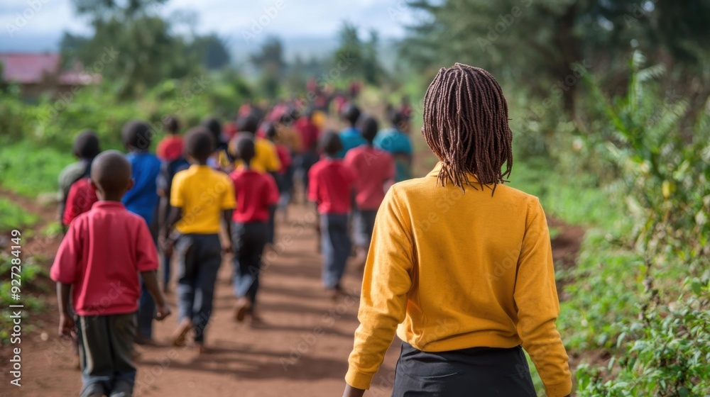 A Yellow Sweater Guides Through Rural School Days A Yellow Sweater Guides Through Rural School Days