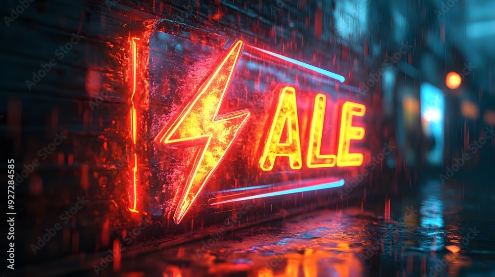 Flash Sale label template with a lightning symbol and 3D typography, designed for impactful business advertising. Flash Sale label template with a lightning symbol and 3D typography, designed for impactful business advertising.
