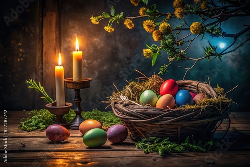 Moody Easter Mystery: Dark, Shadowy, Intriguing, Mysterious