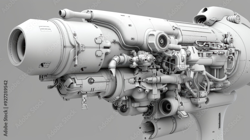 Fototapeta premium Futuristic Engine Design Concept