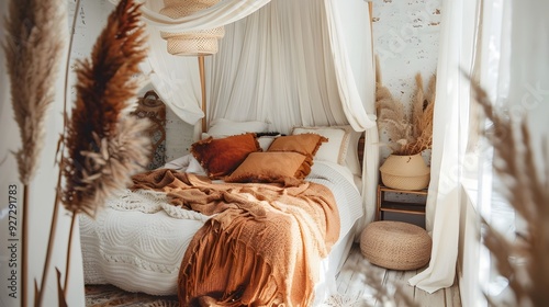 Autumnal Boho Inspired Bedr...